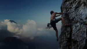 cliff climber dark